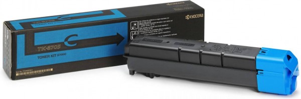 Тонер-картридж Kyocera TK-8705C Cyan для TASKalfa 6550ci/ 7550ci, 30 000 стр. (1T02K9CNL0)