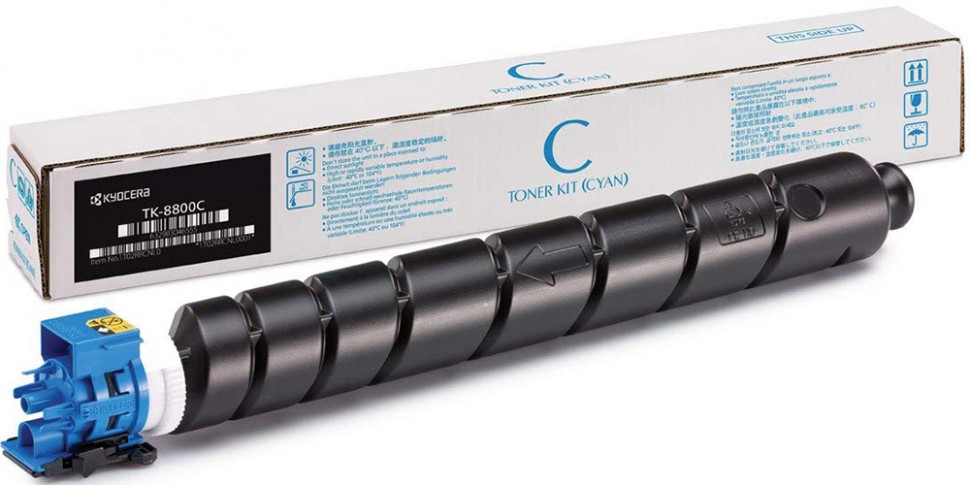 Тонер-картридж Kyocera TK-8800C для принтеров Kyocera ECOSYS P8060cdn, Голубой, 20000 стр. (1T02RRCNL1)