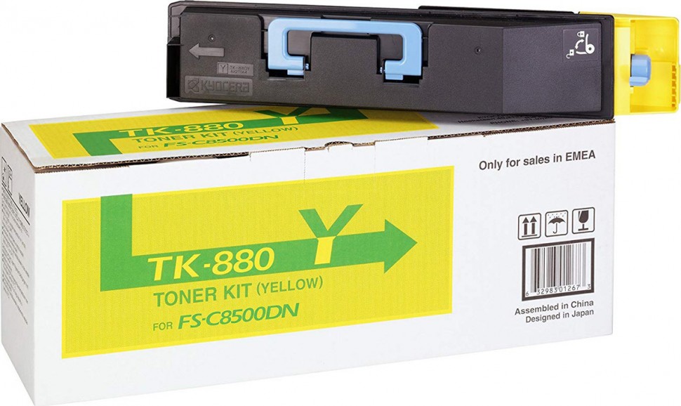 Тонер-картридж Kyocera TK-880Y 18 000 стр. Yellow для FS-C8500DN (1T02KAANL0)
