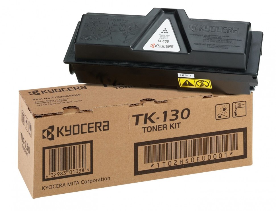 Тонер-картридж Kyocera TK-130 7 200 стр. Black для FS-1350DN/ 1300D/ 1300DN/ 1028MFP/ 1128MFP (1T02HS0EUC)