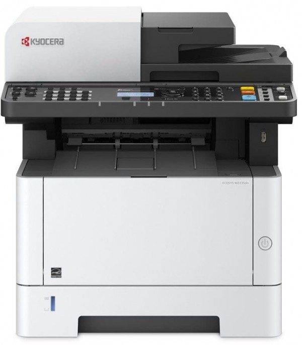 Лазерный МФУ Kyocera ECOSYS M2235dn (А4, 35 ppm, 1200dpi, 512Mb, USB, Network, автоподатчик, тонер) (1102VS3RU0)
