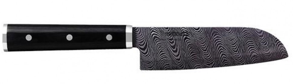 Керамический нож Kyocera с деревянной ручкой Сантоку (универсальный японский кухонный нож), 14 см, KTN-140-HIP (ALE020454)