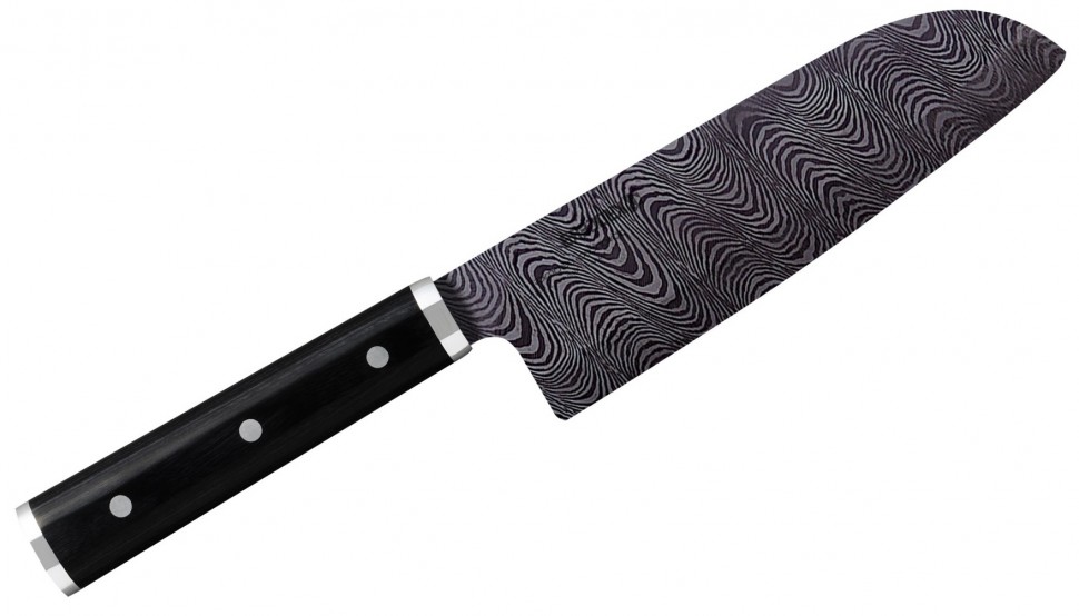 Керамический нож Kyocera с деревянной ручкой, шеф-повара, Сантоку, 16 см,  KTN-160-HIP (ALE020455)