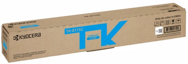 Тонер-картридж Kyocera TK-8115C 6 000 стр. Cyan для M8124cidn/ M8130cidn (1T02P3CNL0)