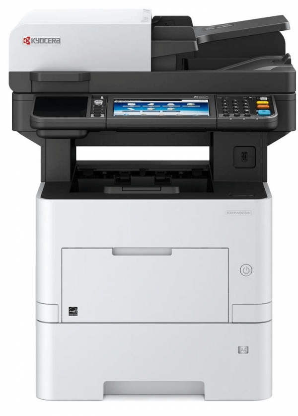 Лазерный МФУ Kyocera ECOSYS M3655idn (А4, 55 ppm, 1200dpi, 1 Gb, USB, Net, touch panel, DSDP, тонер (1102TB3NL0)