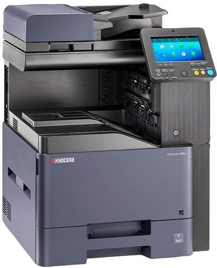 Цветной МФУ Kyocera TASKalfa 408ci (A4, 40 ppm, 1200 dpi, 2 GB, USB, Network, дуплекс, без тонера), (1102V53NL0)