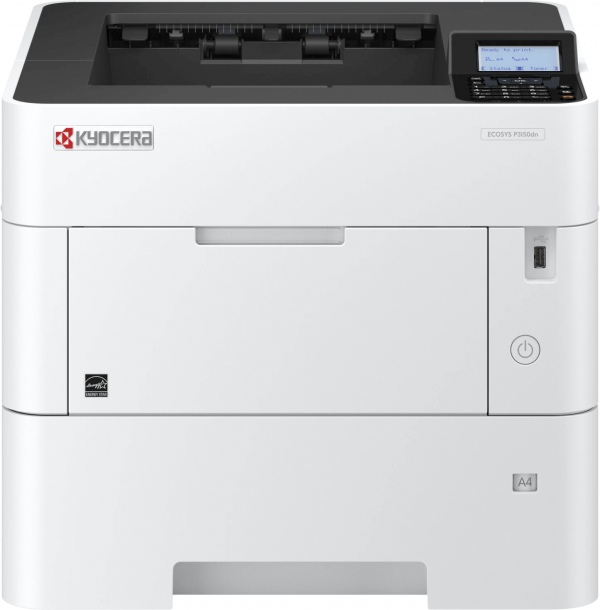 Принтер Kyocera ECOSYS P3150dn, ч/б, А4, 50 стр./ мин., 600 л., дуплекс, USB 2.0, Gigabit Ethernet (1102TS3NL0)