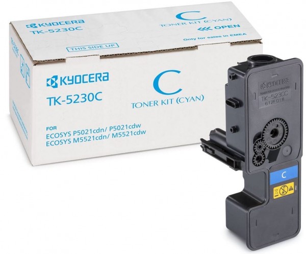 Тонер-картридж Kyocera TK-5230C 2 200 стр. Cyan для P5021cdn/ cdw, M5521cdn/ cdw (1T02R9CNL0)